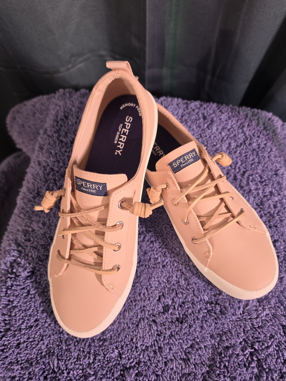 Sperry Women’s Blush Pink Lace-Up Boat Sneakers